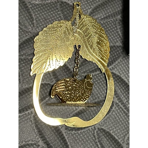 Christmas Partridge 1990 Hallmark Brass Ornament‎ IN BOX 12 Days Cake Topper - Picture 5 of 7